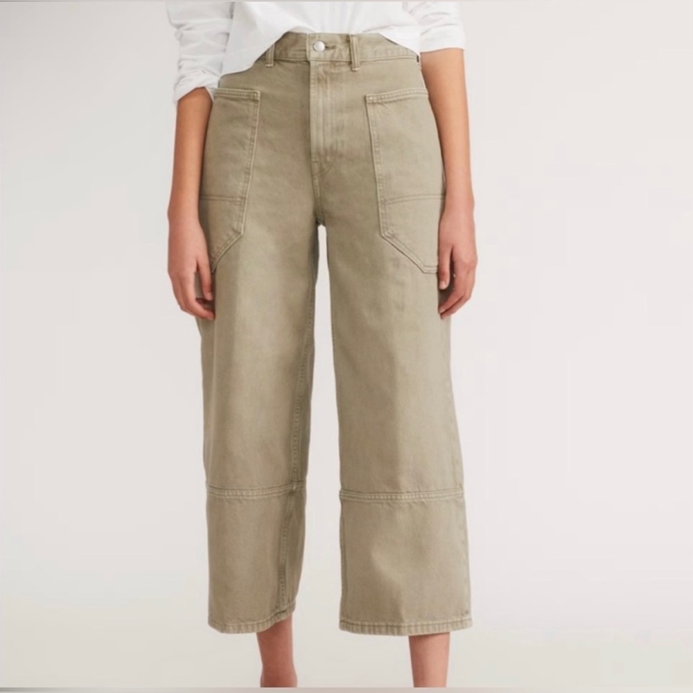 Everlane Gardner Jeans Moss Wide-Leg Pants Size 29